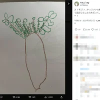 3歳児の絵に反響　大根かと思いきや……幼児ならではの視点に「なるほど！」の声続出
