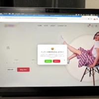 フッション系と思わせるサポート詐欺サイト
