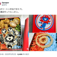 父が本気を出して作った「ミャクミャク弁当」
