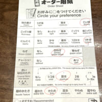 好みをオーダー。ナガノさんいわく「基本が至高」とのことだが、記者は若干こってり寄り