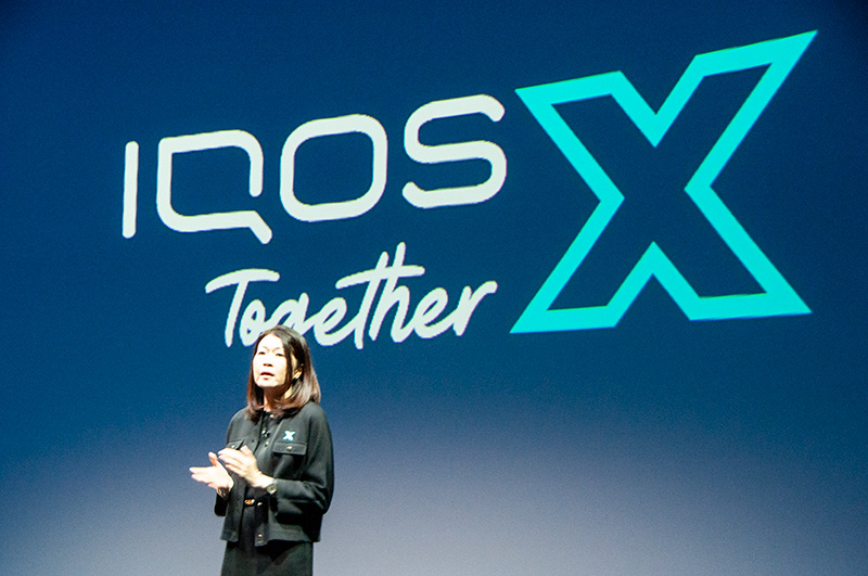 2025年の「IQOS Together X」に抱負を述べるゴーさん