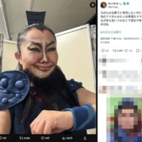 ネットミーム「大沢たかお祭り」にキンタロー。が自前王騎で参戦　濃すぎる顔面で10万いいねの大反響