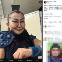 ネットミーム「大沢たかお祭り」にキンタロー。が自前王騎で参戦　濃すぎる顔面で10万いいねの大反響