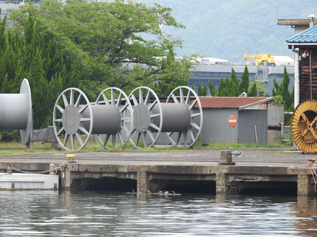 家庭科の授業で使う「アレ」が巨大化？海辺で見つけた謎の物体