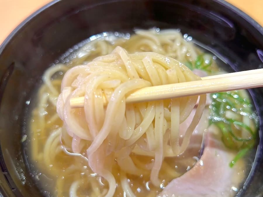 麺は柔らかめ