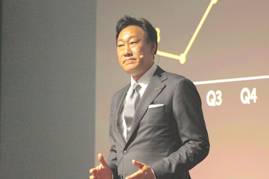 プレゼンをする山口氏