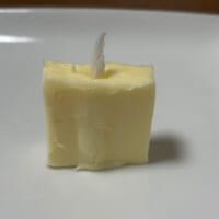 簡易ろうそくの完成