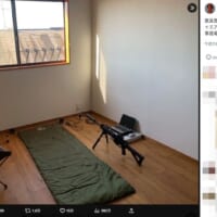 引っ越したばかりの部屋のため、家具が少ない