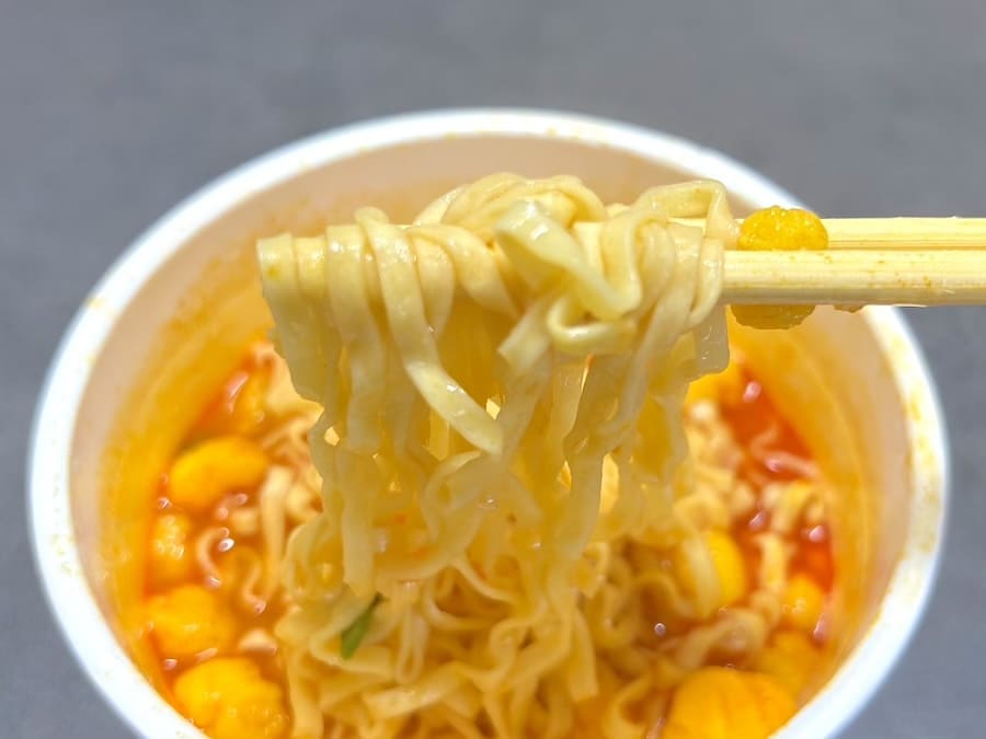 チリトマトヌードルをマイルドにした味