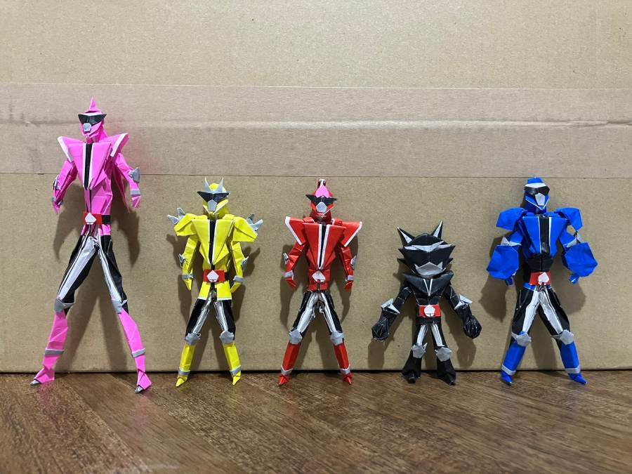 ドンブラザーズの折り紙作品