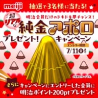 きらめく純金アポロが当たる！ドキドキ夢のプレゼントキャンペーン