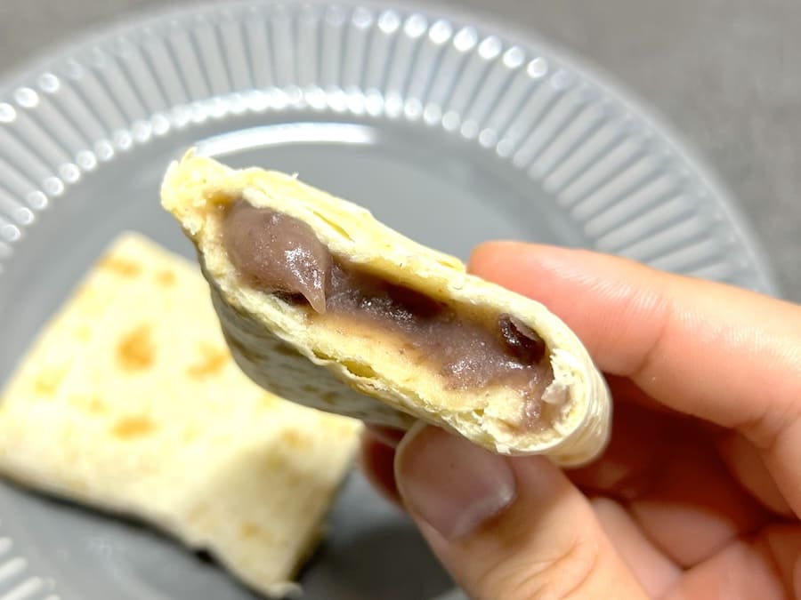「ブリトーあんバター」断面接写
