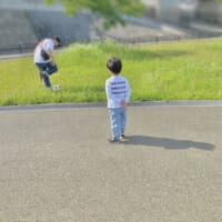 逆、逆〜！晴れた日の公園で遊ぶ父と息子の"逆転現象”が微笑ましくなる