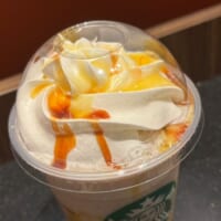 茶色いホットハニーがしっかりトッピングされています