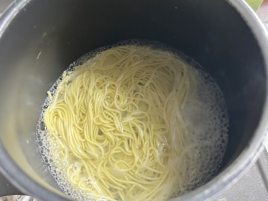 茹でる