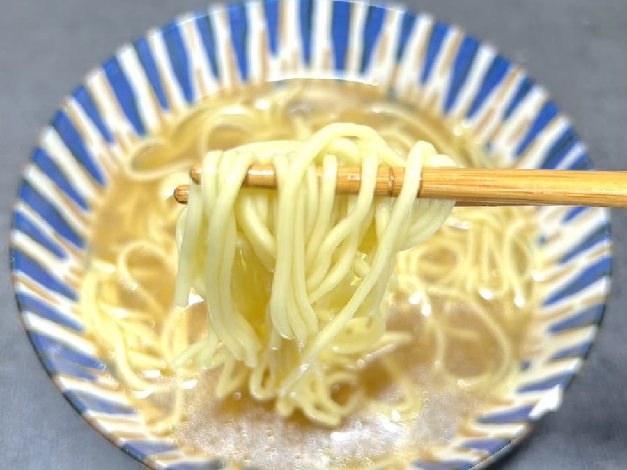 コシも残っている絶妙な茹で具合