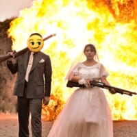 サムシングフォーってそういう……偶然にもモデルガンが揃ってしまった奇跡のウェディングフォト