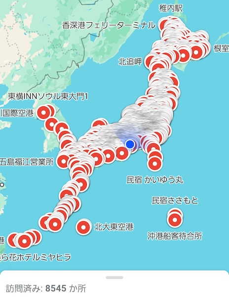 「旅行好き」のレベルが違いすぎ！5年で8000か所以上訪れた旅人の衝撃記録