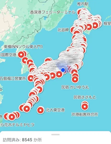 「旅行好き」のレベルが違いすぎ！5年で8000か所以上訪れた旅人の衝撃記録