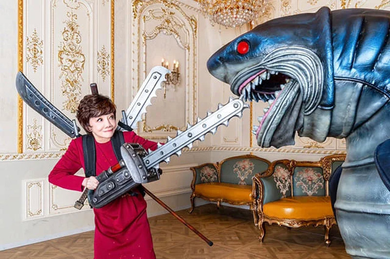松島トモ子 サメ遊戯　（C）「松島トモ子サメ遊戯」製作委員会2024
