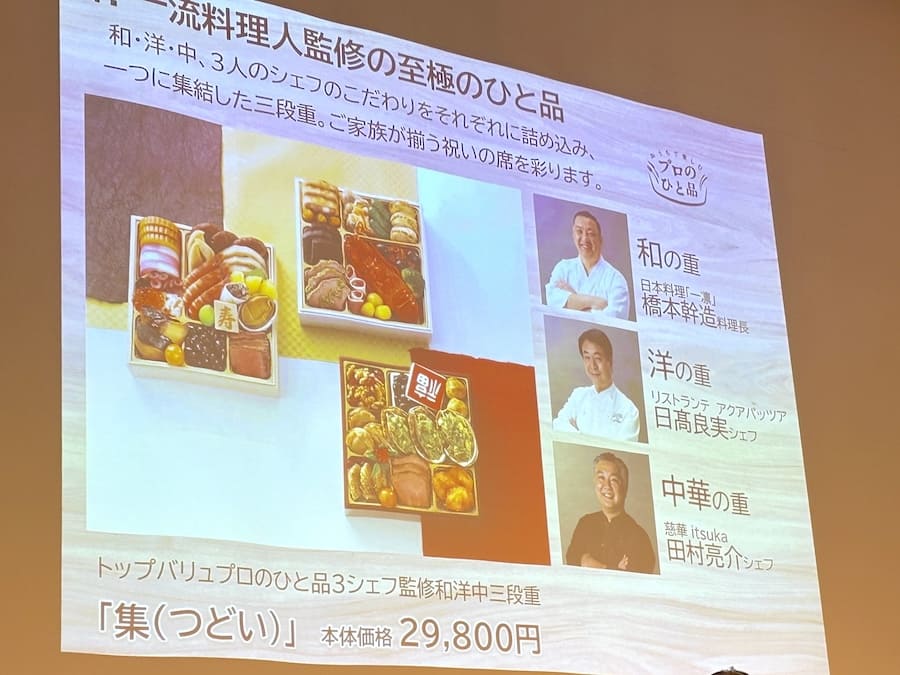 3シェフとコラボしたおせち「集」