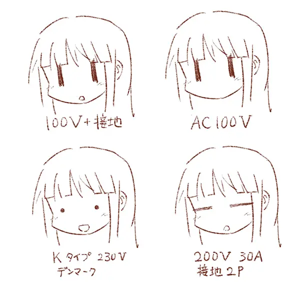 「ゆゆ式」縁ちゃんが“コンセントの顔”に！ 世界の規格を表現したファンアートが話題