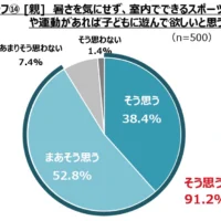 暑さを気にせず、室内でできるスポーツや運動があれば子どもに遊んで欲しいと思う