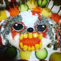 恐怖をテーマに作ったケーキ
