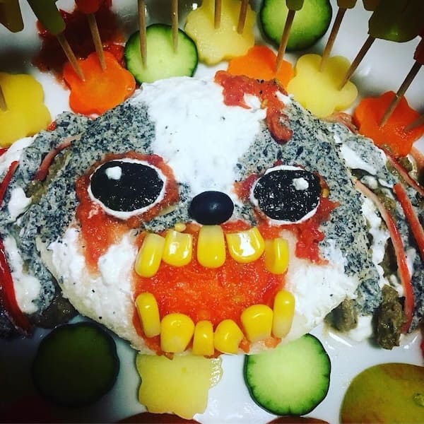 恐怖をテーマに作ったケーキ