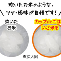 炊きたてのようなふっくらとした米の食感を実現