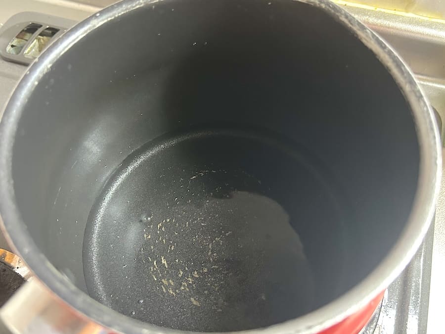 250mlのお湯を沸かす
