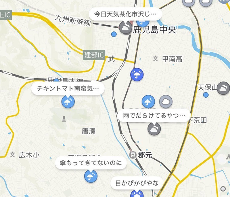 地方でもそれなりの数の投稿が見られる