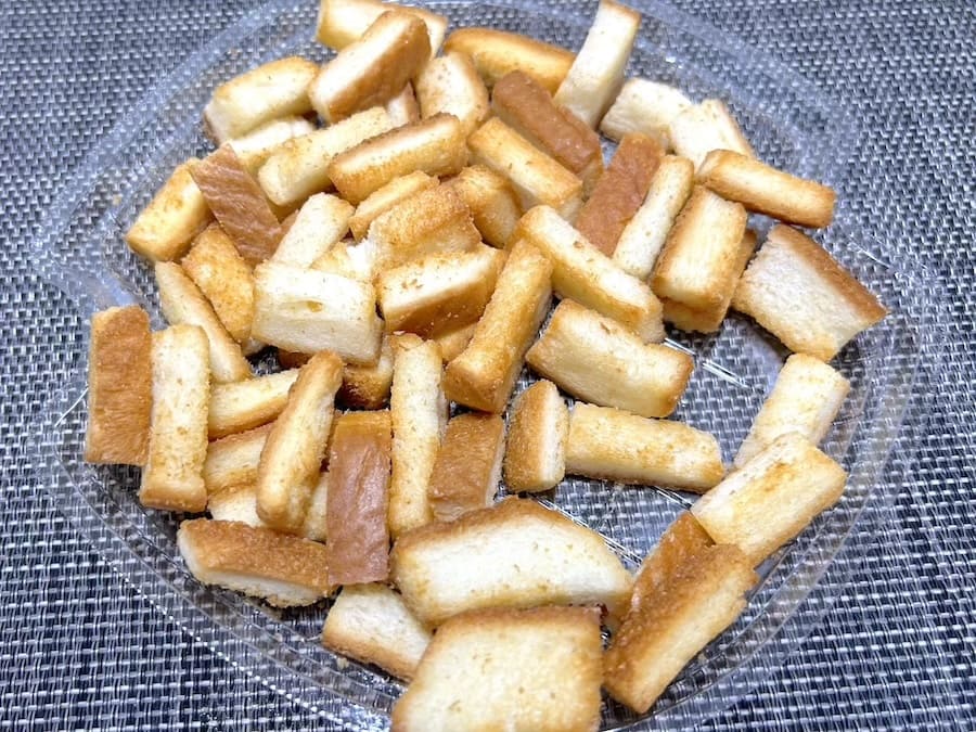 クルトンは長めタイプ