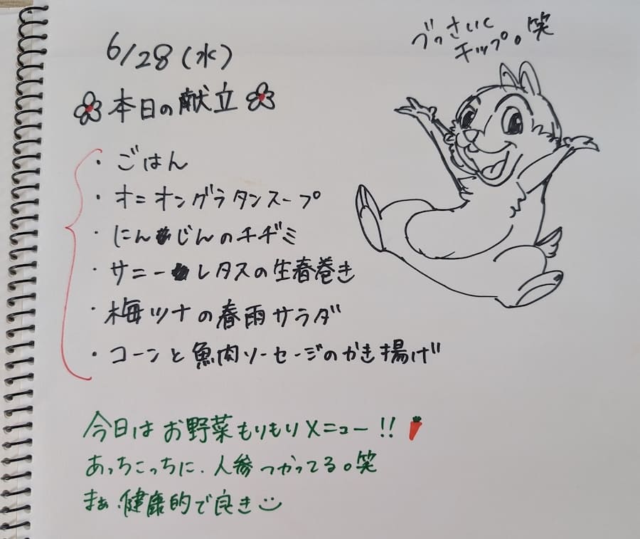 6月28日の献立