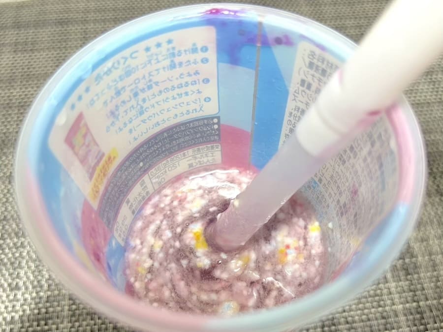 しっかりかき混ぜる