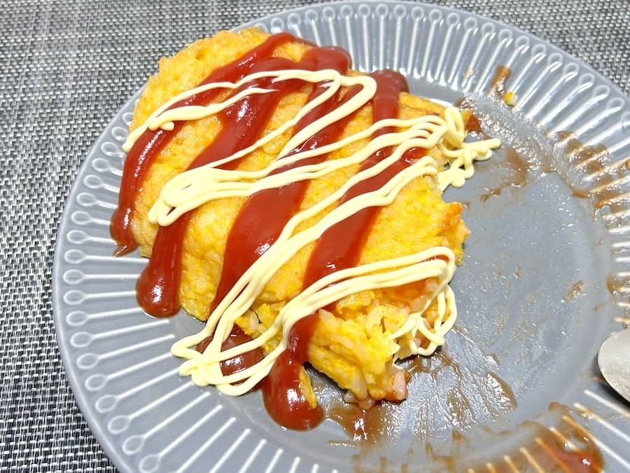 マヨネーズをかける