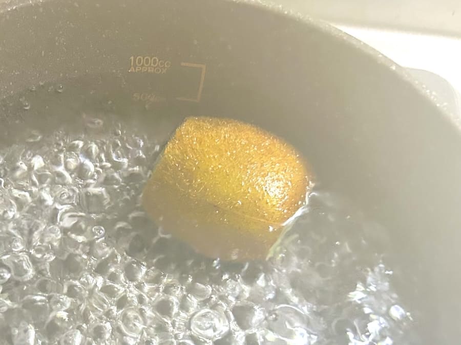 10秒程度茹でる