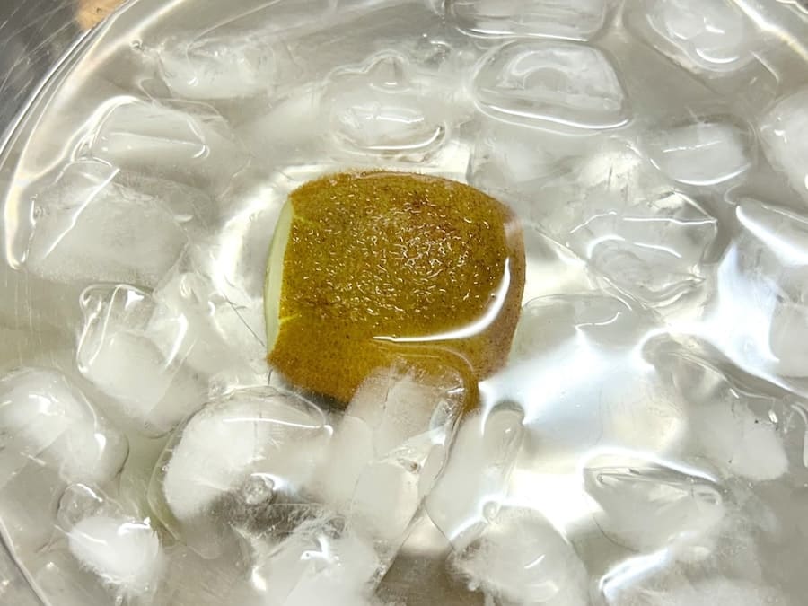 氷水へ