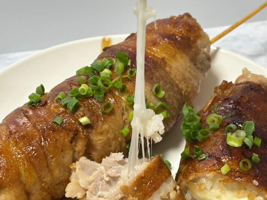 チーズが伸びる伸びる