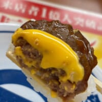 チーズソースがハンバーグの美味しさをより一層引き立てる