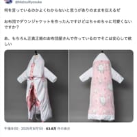 夢のアイテム「お布団ダウンジャケット」