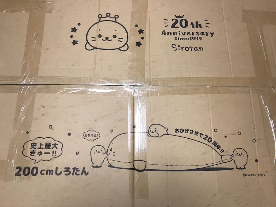 梱包されていたダンボール