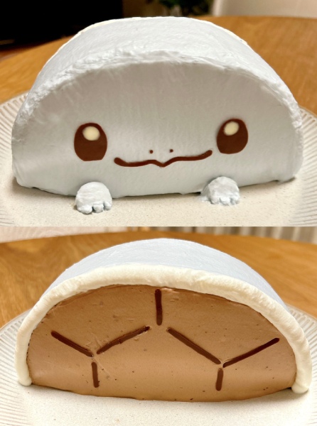 工夫の詰まったゼニガメケーキ