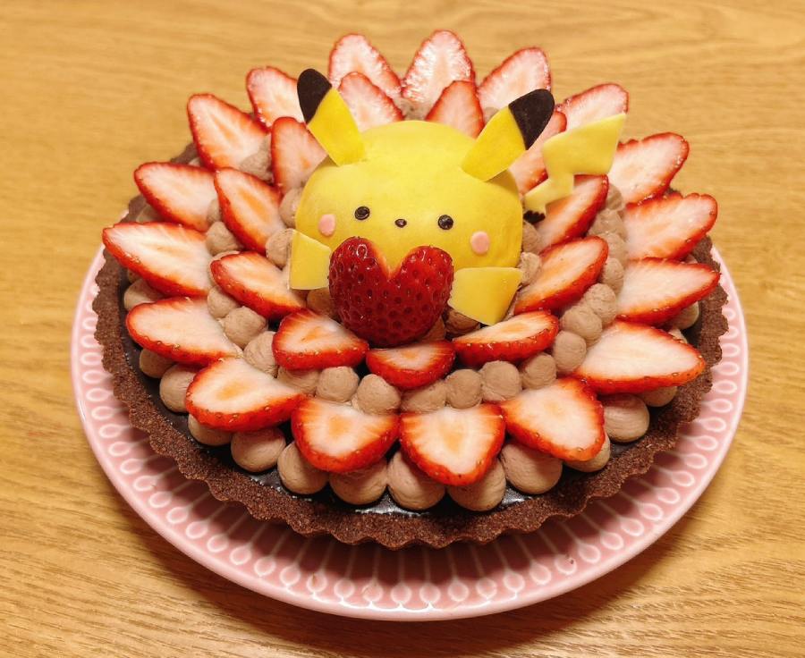 いぬぬぱんさん制作「ピカチュウケーキ」