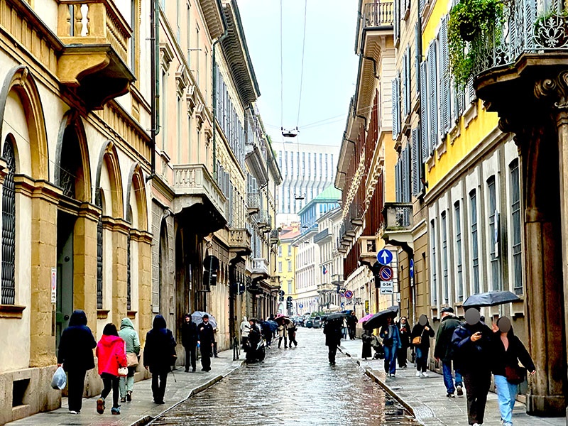 イタリア・ミラノの町並み