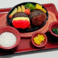 「D.ツインハンバーグ和食セットA」