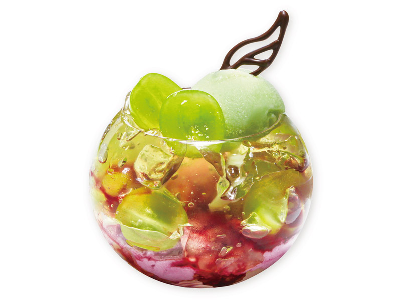 「エメラルドマスカットパフェ」（800円）
