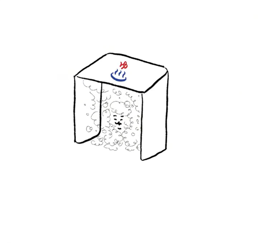 泡まみれの全身洗浄