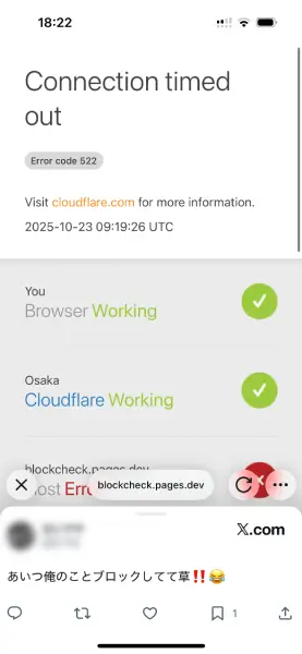 Xで「ブロック確認サイト」装うフィッシング投稿拡散 Twilog公式が注意
