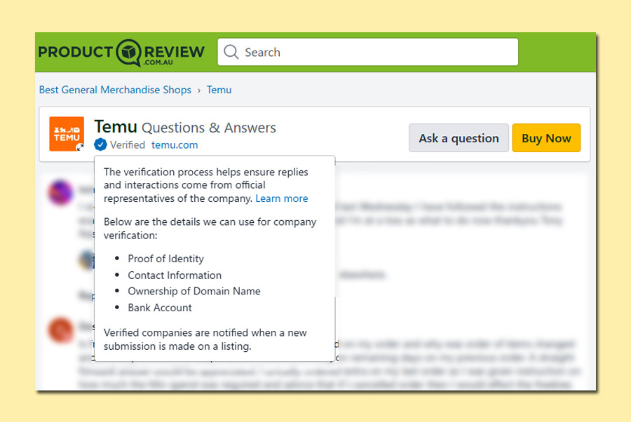 オーストラリア拠点のレビューサイト「ProductReview.com.au」
